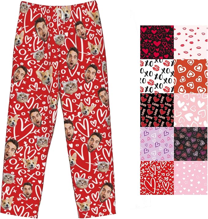 Custom Pajamas Pants Plaid Personalized Funny PJ Pant Design by YourCustomGiftsChoice