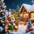Christmas Garden Flag 12x18 Inch Cute Kitten Gift Flag Double Sided Holiday Cat - Image 7