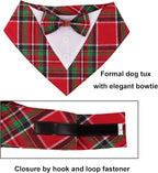 ADOGGYGO Christmas Dog Tuxedo Bandana, Adjustable Christmas Costume - Image 4