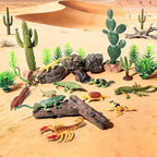 32Pcs Desert Reptiles Animals Figures Toys School Projects Diorama Kit Lizard - Image 5