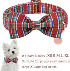 Christmas Plaid Dog Collar - Image 2