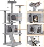 Yaheetech 70in Multi-Level Cat Tree Tall Cat Tower Cat Furniture - Image 4