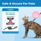 Voyager Escape-Proof Step-in Lock Cat Harness & 5ft Neoprene-Handle Leash Set - Image 2
