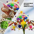 Bird Toys - Natural Corncob Wood & Mango Chew Toys - Image 2