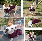 Koneseve Dog Shirt, Pet Plaid Clothes Shirt T-Shirt, Sweater Bottoming Shirt - Image 6
