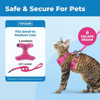 Voyager Escape-Proof Step-in Lock Cat Harness & 5ft Neoprene-Handle Leash Set - Image 2