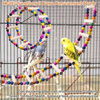 PINVNBY 2 PCS Extra Large Bird Ladder Toys, Wooden Parakeet Swing Toys - Image 6