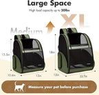 Pet Backpack Carrier, Large Cat Carrier Backpack Up to 20 Lbs - Image 2