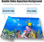 Aquarium Background Poster Water Plants 3D Coral Fish Tank Background Picture - Image 5