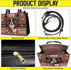 Personalized Pet Mom Leather Handbag – Custom Name Dog Cat Photo Purse - Image 3