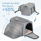Petsfit Small Cat Carrier Soft Airline Approved Expandable Carrier - Image 4