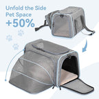 Petsfit Expandable Cat Carrier Dog Carriers, Airline Approved Soft-Sided - Image 4