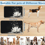 Magic White Lotus Pet Feeding Mat–Christmas Stocking Quick Dry Absorbent Dog - Image 2