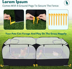 Small Animals Playpen, Pet Cage Tent Large Chicken Run Coop - Image 3
