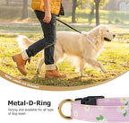 Cotton Handmade Dog Collar Cute and Distinctive Patterns Purple Flower - Image 6