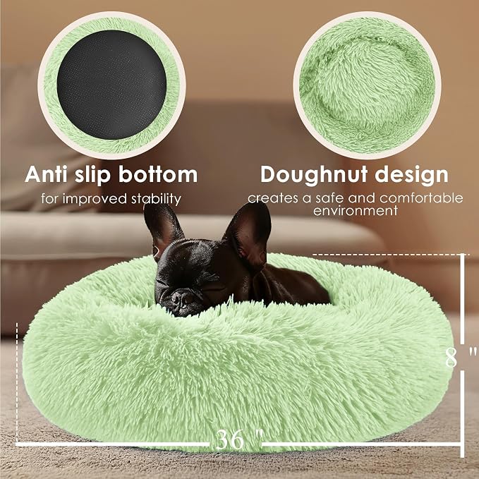 Extra Large Dog Beds, 36 Inch Human Dog Anxiety Relief Comfort Bed, - Image 3