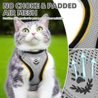 PUPTECK Cat Harness and Leash Set Escape Proof Reflective Cat Walking Harness - Image 2