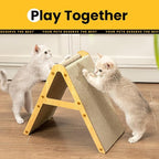 A-Frame Cat Scratcher Vertical & Horizontal Scratching pad - Image 3