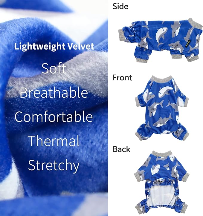 Fitwarm Shark Dog Pajamas, Dog Clothes - Image 5