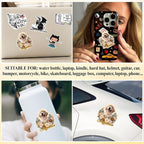 Custom Pet Face Photo Name Floral Sticker Personalized Text Image Animal Flower - Image 6