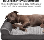 Furhaven Orthopedic Dog Bed for Large/Medium Dogs w/ Removable Bolsters & - Image 12