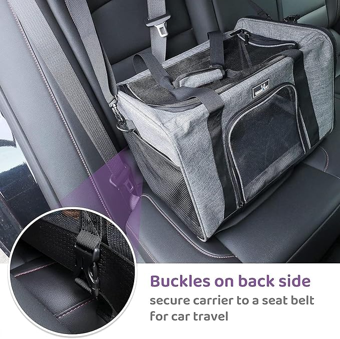 Pet Carrier for Medium Large Cats and Dogs, Dog Carrier Travel Bag - Image 5