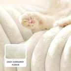 Bedsure ComfyFleece™ Cute Cat Couch - Image 4