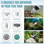 Electric Fish Tank Cleaner, Aquarium Spin Cleaning Brush, IPX8 Waterproof - Image 3