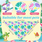 Weewooday 50 Pcs Hawaiian Dog Bandanas Bulk - Image 3