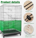 Shappy Large Bird Cage Seed Catcher, Bird Cage Cover Net Skirt Guard, - Image 5