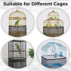 Large Bird Cage Cover Bird Cage Seed Catcher 118 x 31 Inches Adjustable Elastic - Image 7