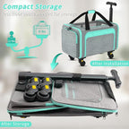 Rolling Pet Carrier with Detachable Wheels - Image 3