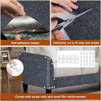 Cat Scratch Mat, 118.5"x15.9" Trimmable Self-Adhesive Cats Scratch Carpet - Image 3