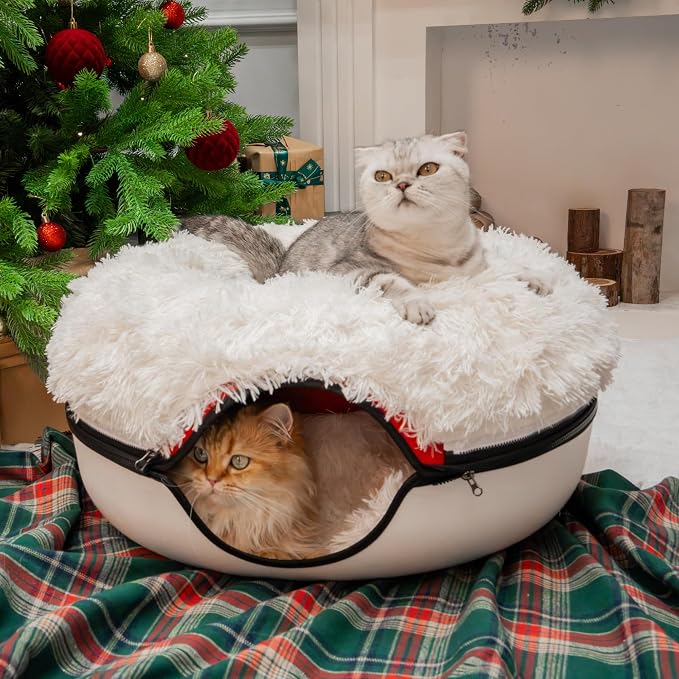 CATTASAURUS Peekaboo Cat Cave for Multiple & Large Cats Up to 30-45 Lbs - Image 7