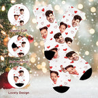D-Story Custom Face Socks, Personalized Photo Picture on Socks, Unisex Athletic - Image 4