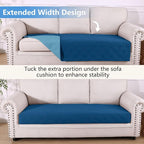 hyha Waterproof Dog Blanket, Reversible Pet Bed Blanket, Soft Sofa Couch Cover - Image 2