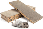 Mini Cat Scratching Board 4pcs Brown Cardboard Cat Scratcher Scratch Pad by Unknown