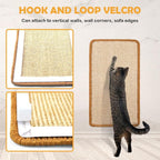 Cat Scratcher Mat, 19.68 x 9.84 Inch Sisal Cat Scratching Pad Rug - Image 2