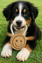Natural Jute Dog Chew Toy – Smiley Shape, Tough & Durable Puppy Teething Toy - Image 6