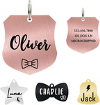 Ultra Joys Cat ID Tag Personalized Pet Tags, Durable Stainless Steel Small Pet by UltraJoys