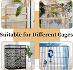 Daoeny Bird Cage Seed Catcher, Large Bird Cage Cover, Adjustable Soft Airy - Image 6