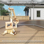 12x12 Outdoor Dog Kennel Outside Heavy Duty Dog Enclosure - Image 7