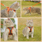 SCENEREAL Fall Thanksgiving Cat Harness and Leash Set Escape Proof, Soft Mesh - Image 6