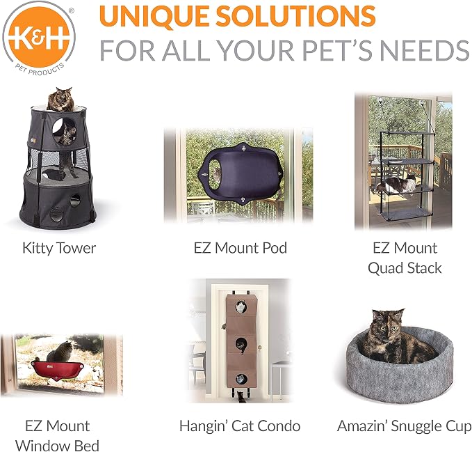 K&H Pet Products EZ Mount Quad Stack Cat Window Perch - Image 8