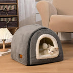 Cat Bed for Indoor Cats，Foldable cat cave，Anti-Slip & Water-Resistant - Image 2