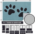 Buganda Dog Door Mat for Muddy Paws, Absorbent Dirt Trapper Washable Indoor - Image 2