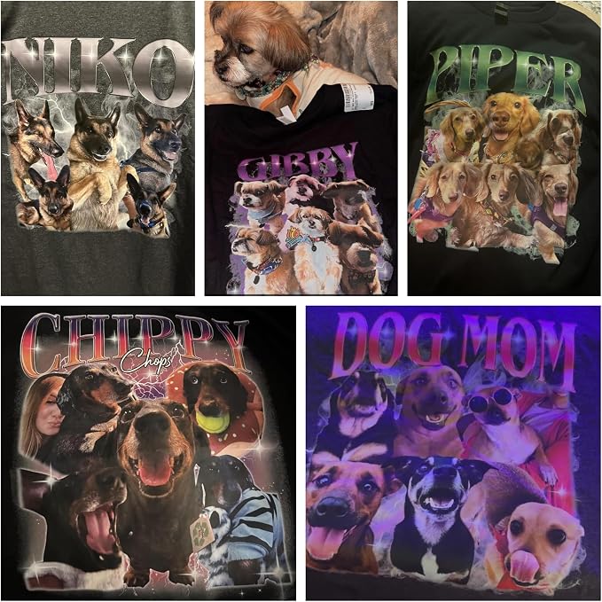 IZI POD Custom Dog Shirt for Women, Personalized Pet Face Photo Shirt, Bootleg - Image 4