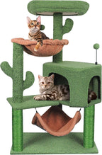 YUNIQUE Cat Tree with Cat Condo Scratch Post and Big Hammock - Image 4