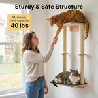 Veehoo Cat Wall Shelves, 28.3" Cat Wall Climber - Image 5
