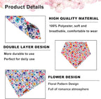 ADOGGYGO Floral Dog Bandanas 2 Pack, Reversible Cute Flower Scarf, Premium - Image 5